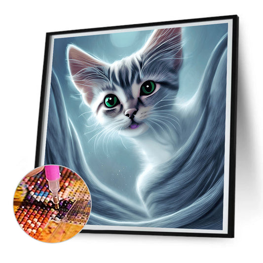 The Cat - Full Round Drill Diamond Painting 30*30CM