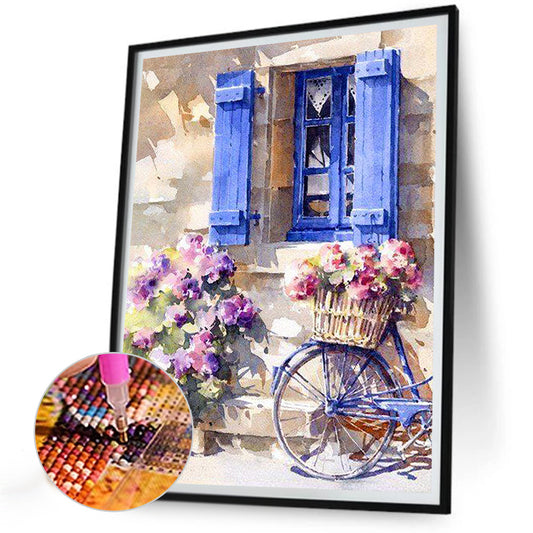 Window View - Full Round Drill Diamond Painting 30*40CM
