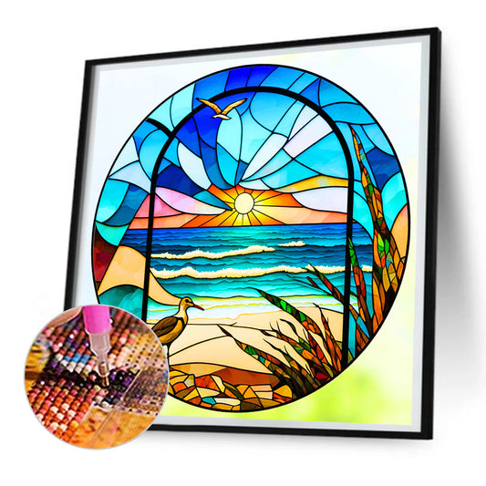 Seaside - Full Round Drill Diamond Painting 30*30CM