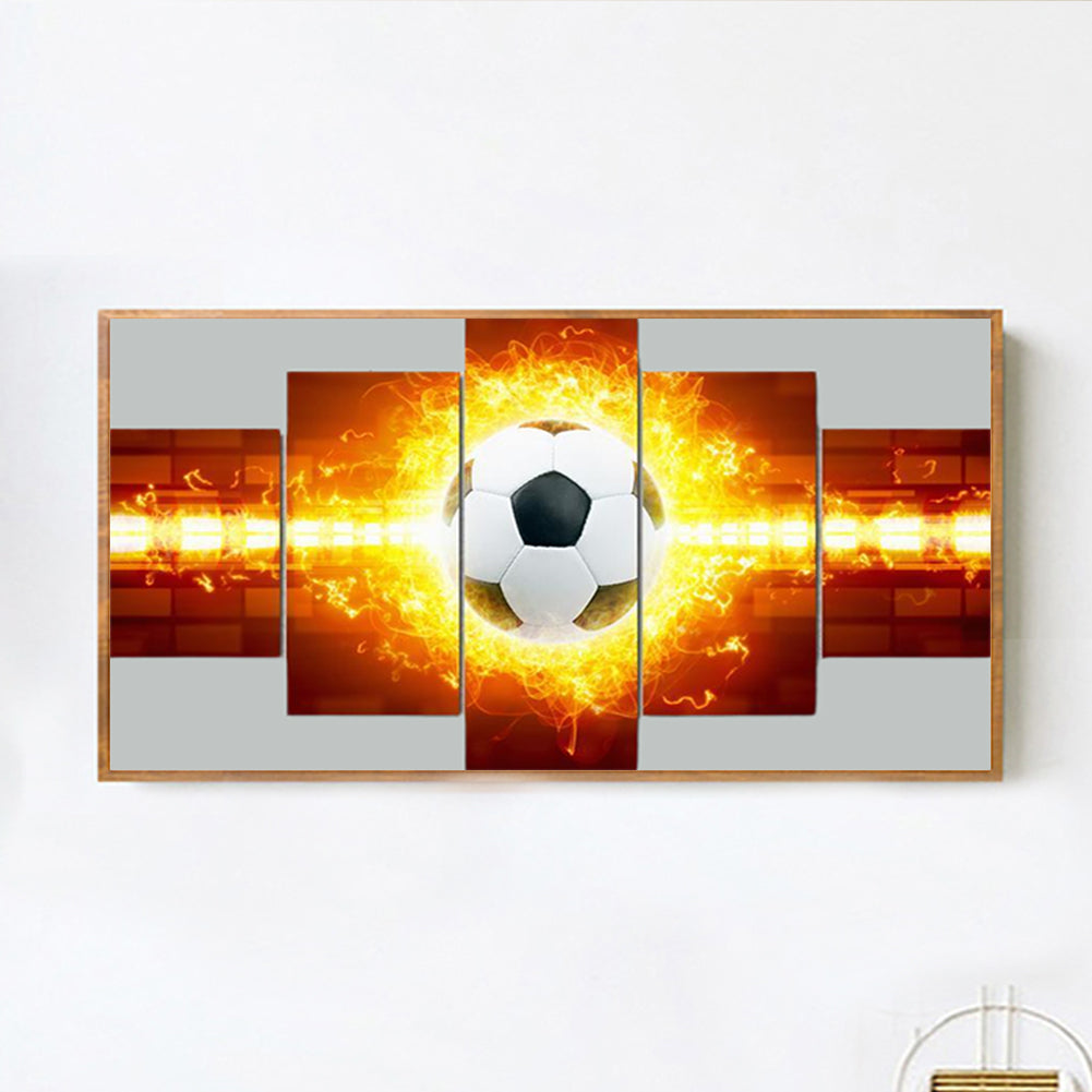 Football On Fire - Full Round Drill Diamond Painting 70*40CM