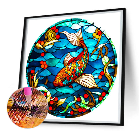 Koi Carp - Full Round Drill Diamond Painting 30*30CM
