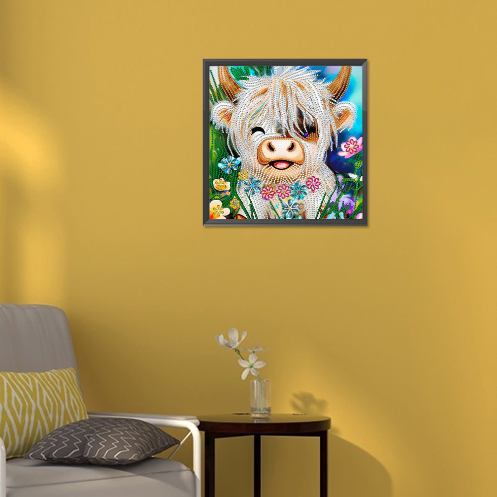 Highland Yak - Special Shaped Drill Diamond Painting 30*30CM