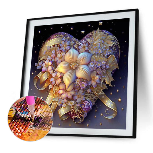 Love Flowers - Full Round Drill Diamond Painting 40*40CM