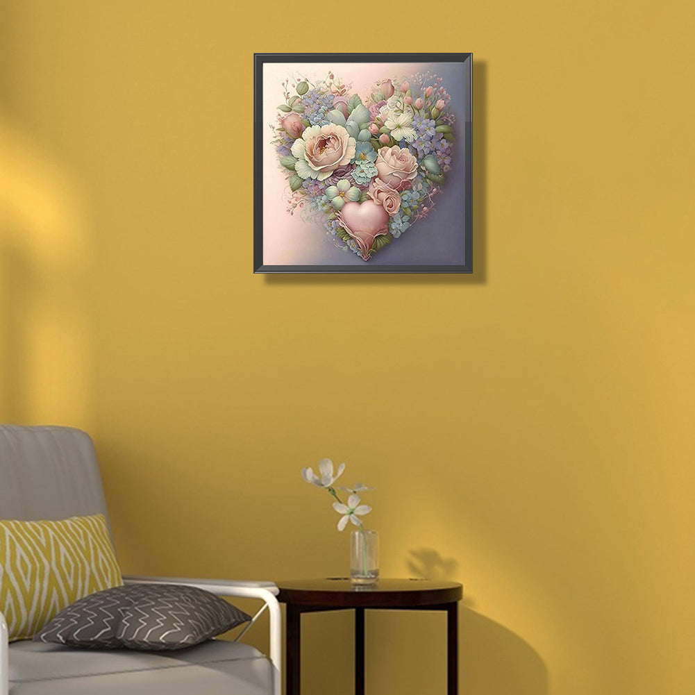 Love Flowers - Full Round Drill Diamond Painting 40*40CM