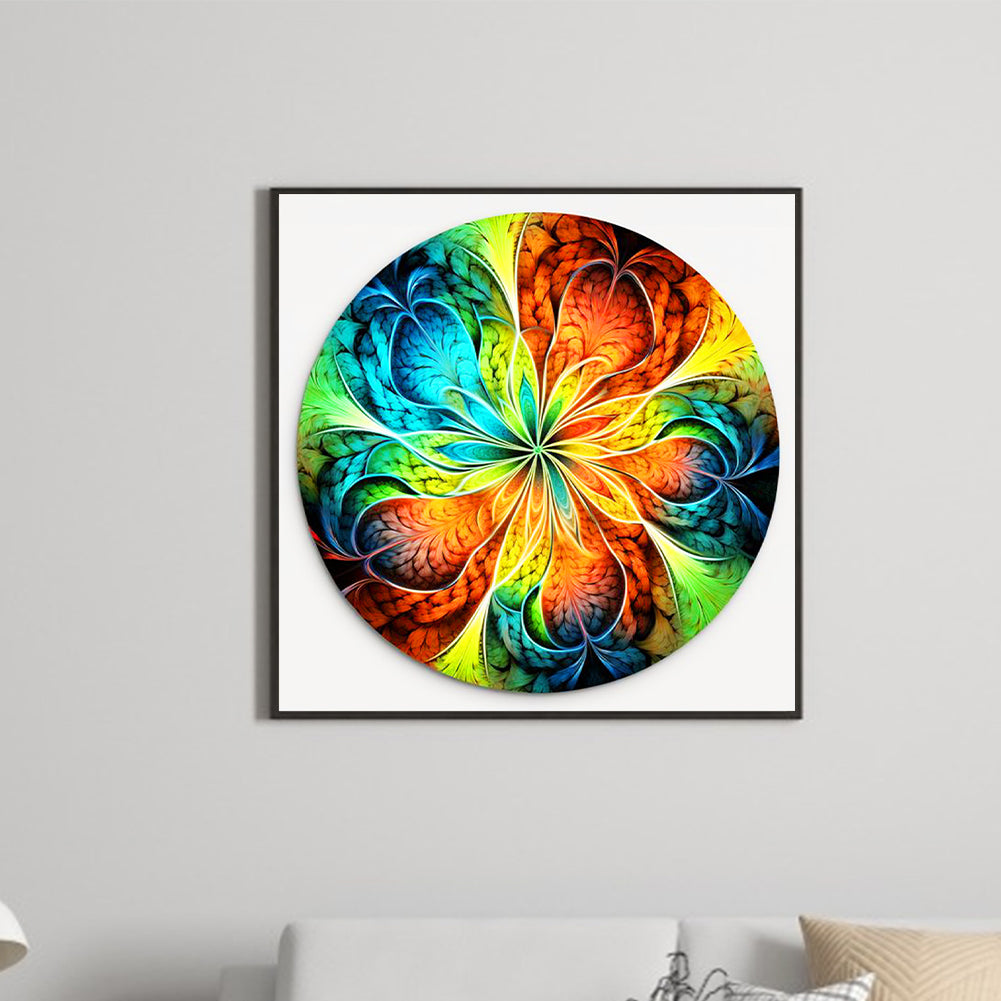 Colored Petals - Full Round Drill Diamond Painting 30*30CM