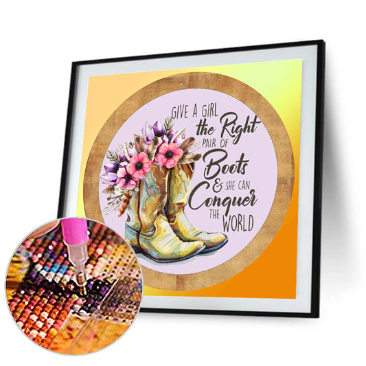 Boots - Full Round Drill Diamond Painting 30*30CM