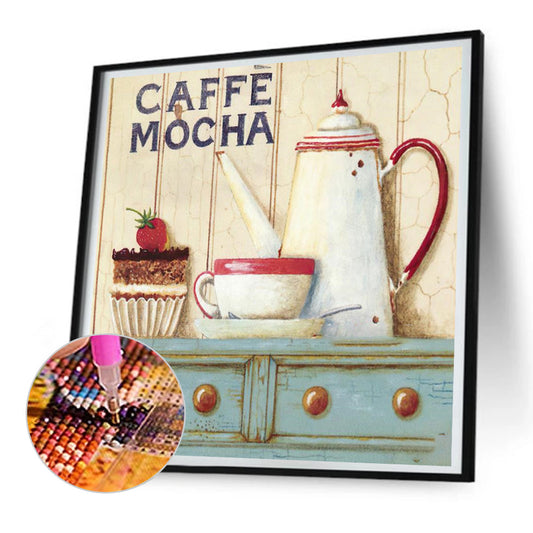 Retro Desktop Ornaments - Full Round Drill Diamond Painting 30*30CM