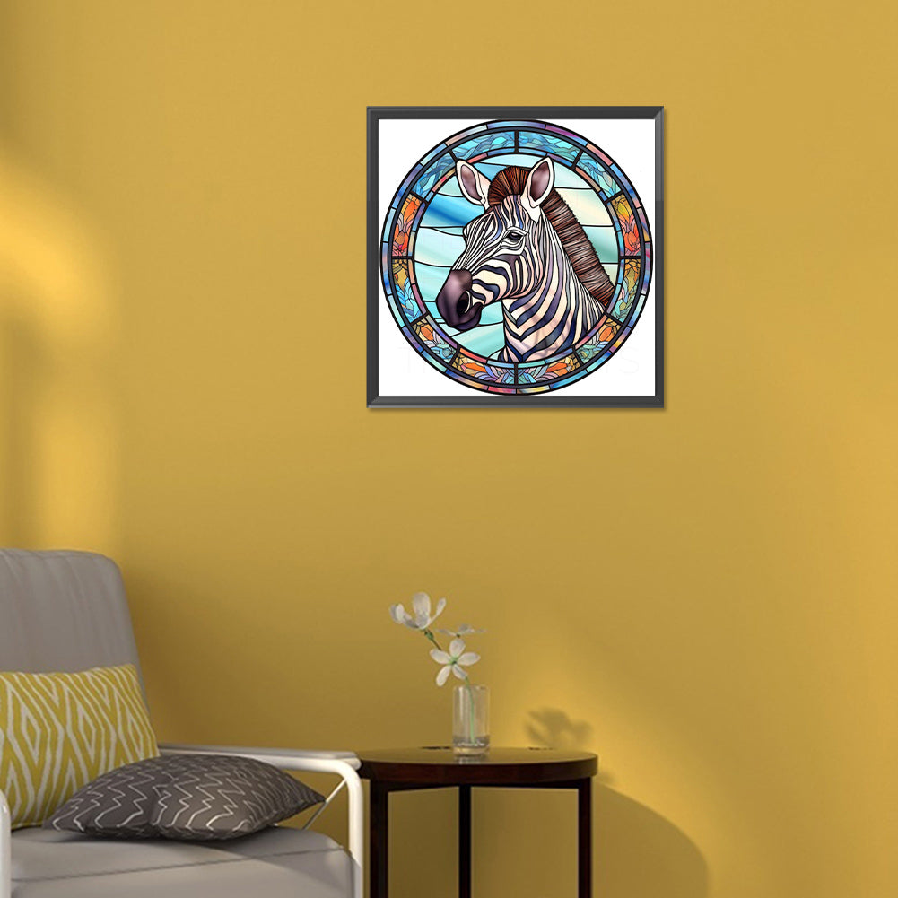 Zebra - Full Round Drill Diamond Painting 30*30CM
