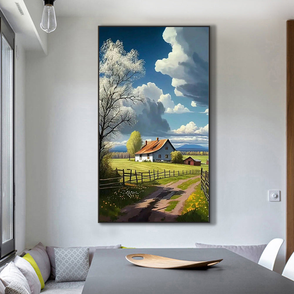 Pastoral Scenery - Full Round Drill Diamond Painting 45*80CM