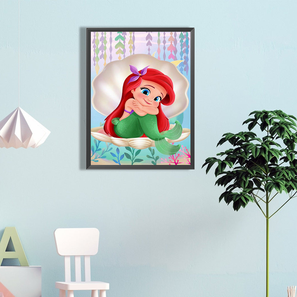Mermaid Princess - Full Round Drill Diamond Painting 40*60CM