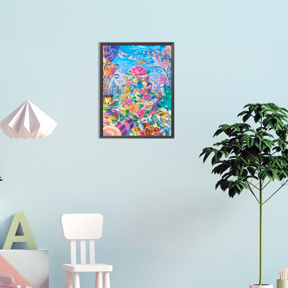 Alice In Wonderland - Full Round Drill Diamond Painting 30*40CM