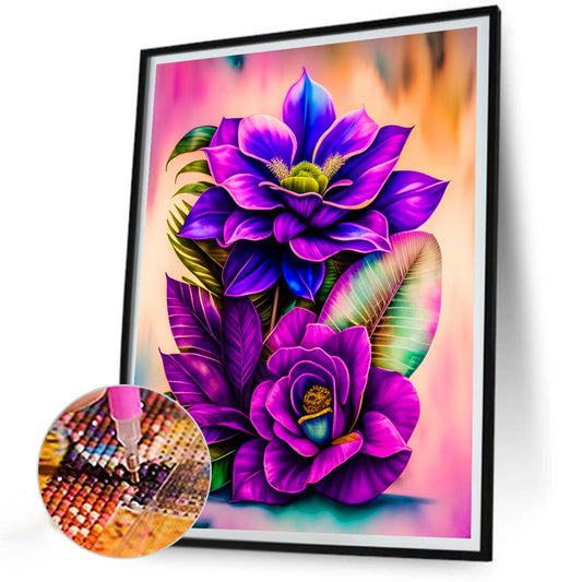 Falling Flowers - Full Round Drill Diamond Painting 30*40CM