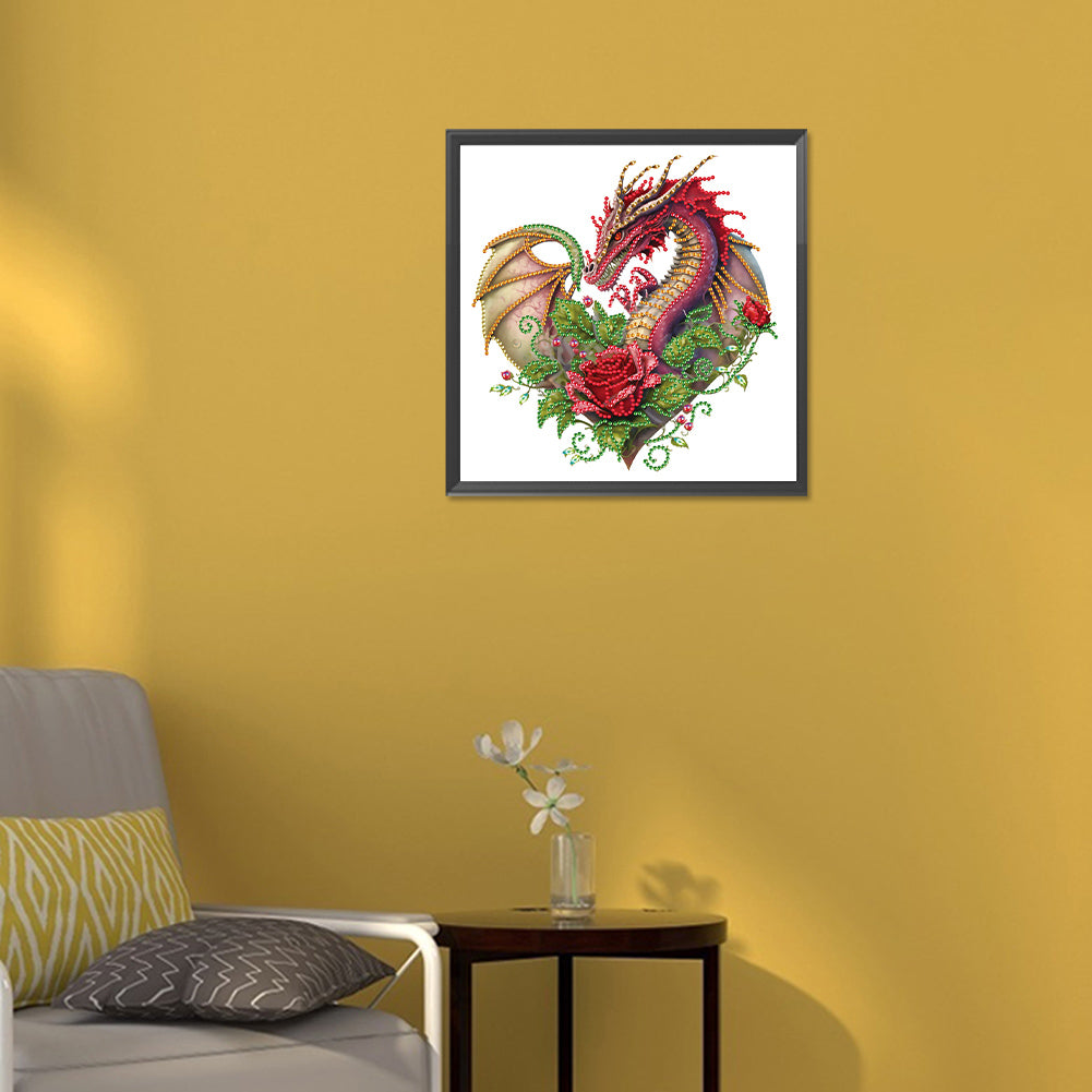 Dragon Art - Special Shaped Drill Diamond Painting 30*30CM