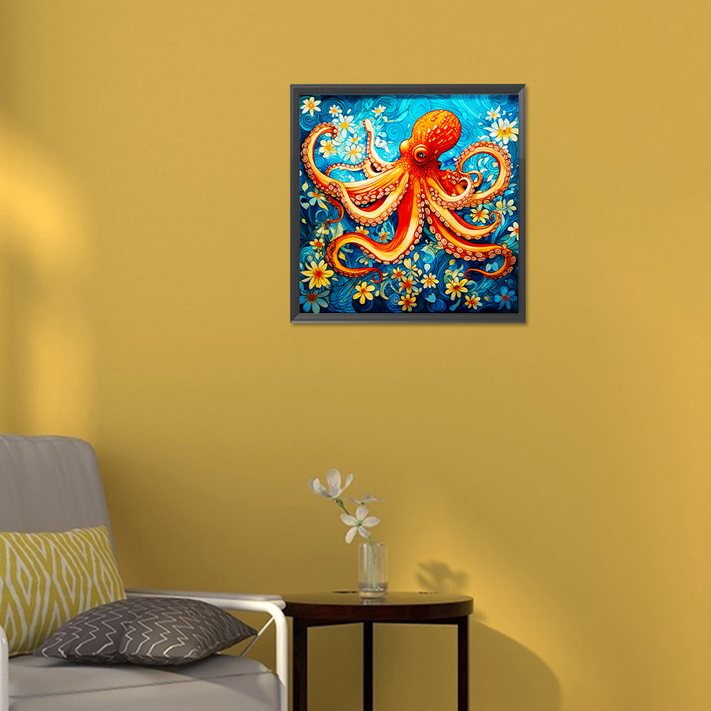 Octopus - Full Round Drill Diamond Painting 30*30CM