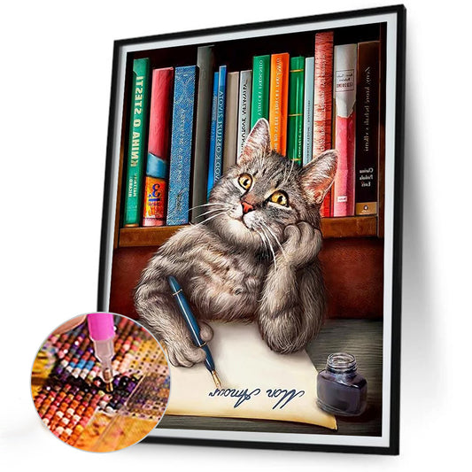 Kitten - Full Round Drill Diamond Painting 30*40CM