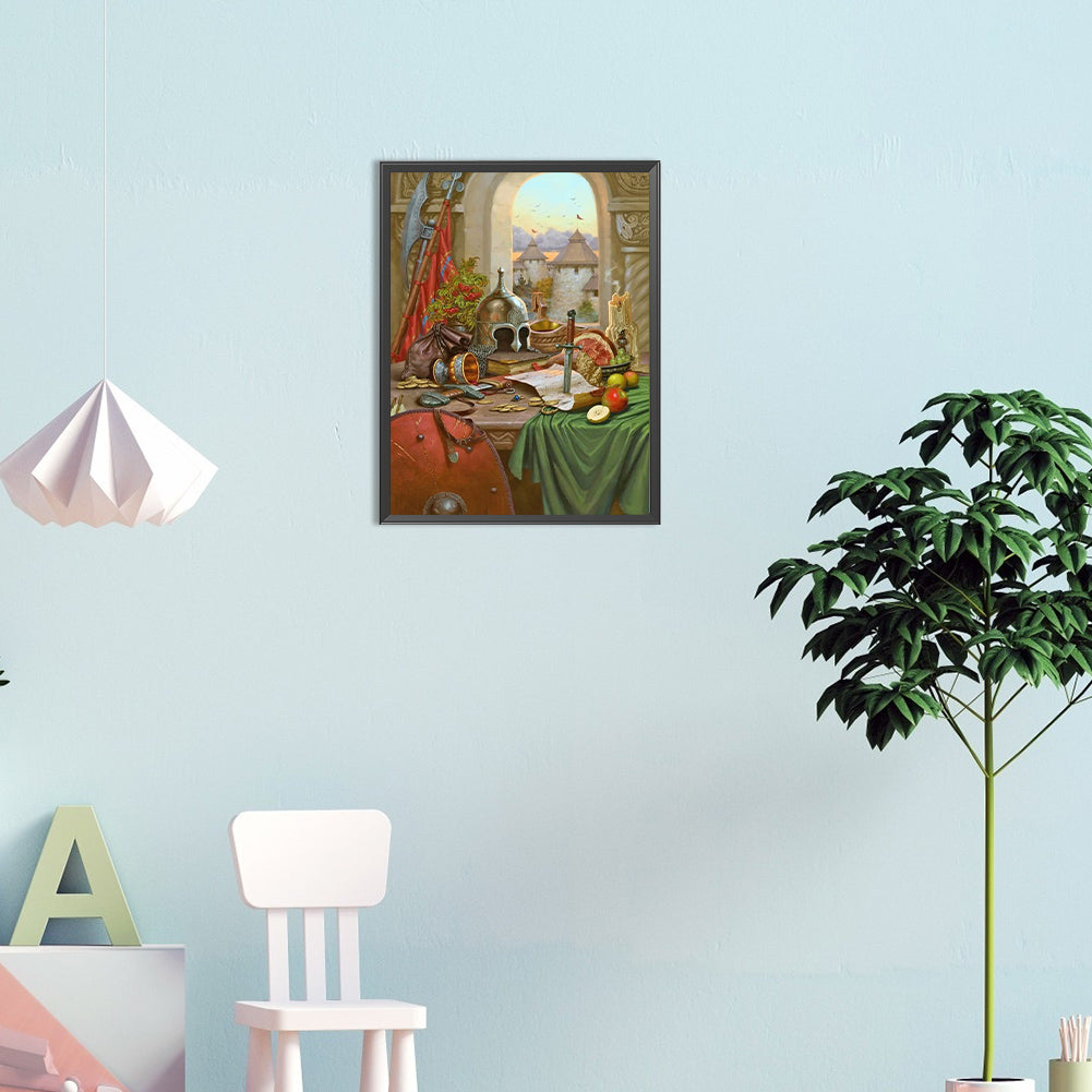 Table - Full Round Drill Diamond Painting 30*40CM