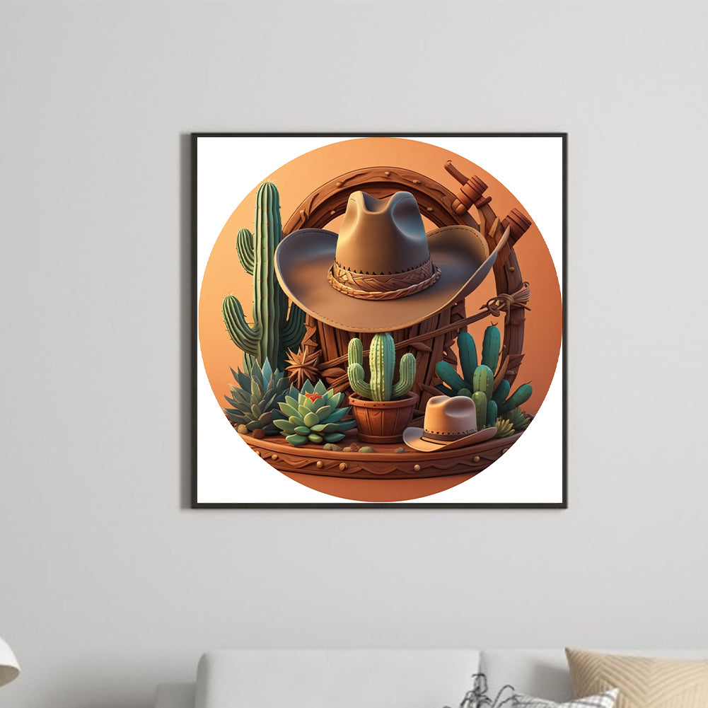 Wild West Oasis - Full Round Drill Diamond Painting 30*30CM