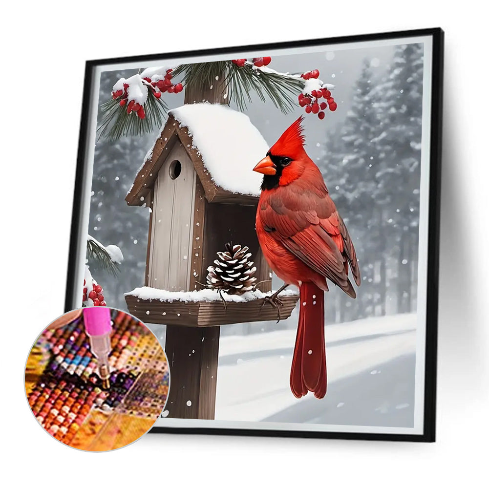 Cardinal - Full Round Drill Diamond Painting 30*30CM