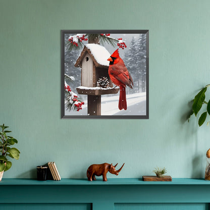 Cardinal - Full Round Drill Diamond Painting 30*30CM