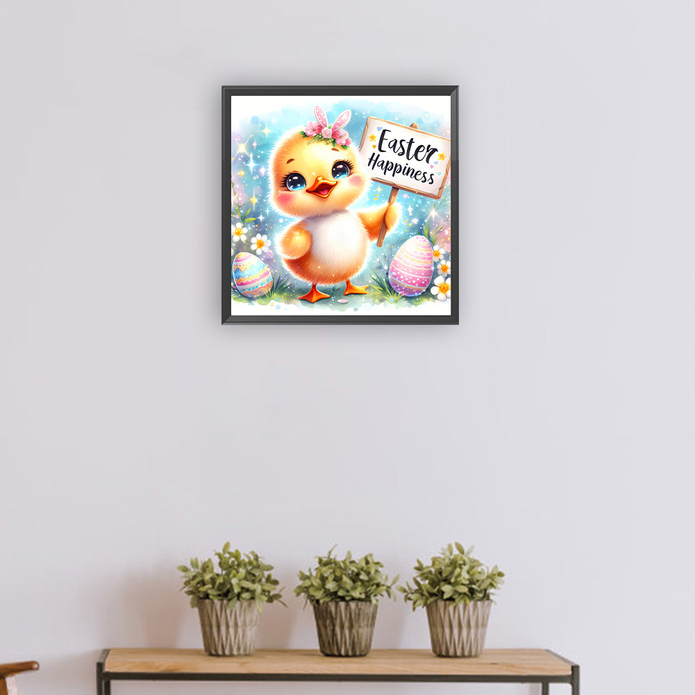 Easter Chick - Full Round Drill Diamond Painting 30*30CM