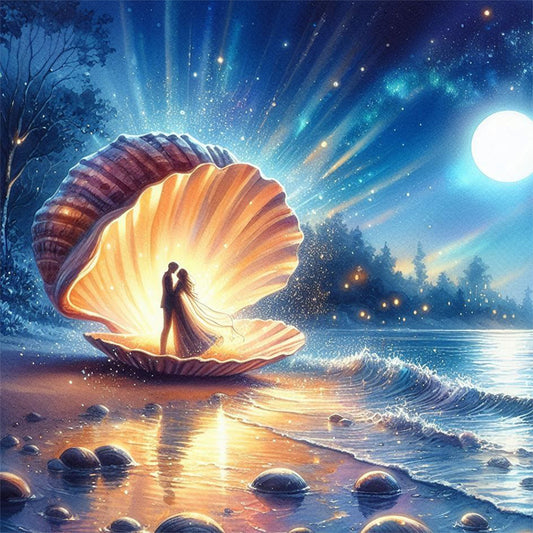 Seashell Beauty - Full Round Drill Diamond Painting 30*30CM