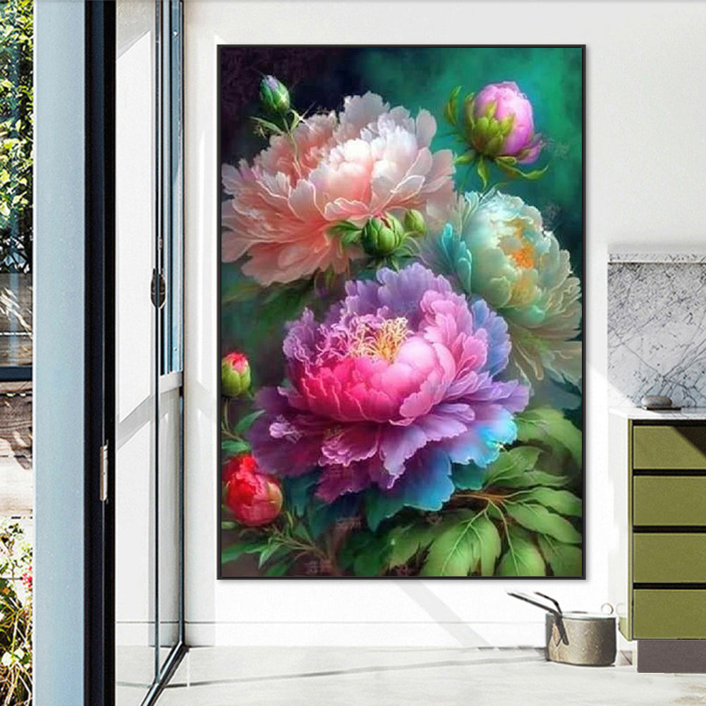 Peony - Full Square Drill Diamond Painting 50*70CM