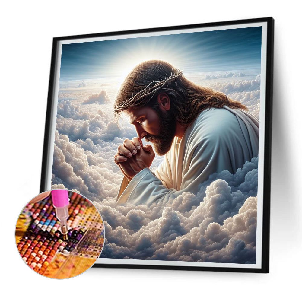 Earth And Jesus - Full Round Drill Diamond Painting 30*30CM