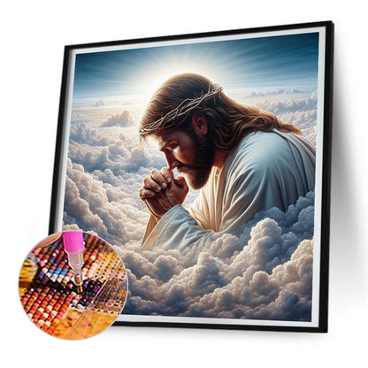 Earth And Jesus - Full Round Drill Diamond Painting 30*30CM