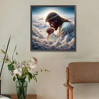 Earth And Jesus - Full Round Drill Diamond Painting 30*30CM