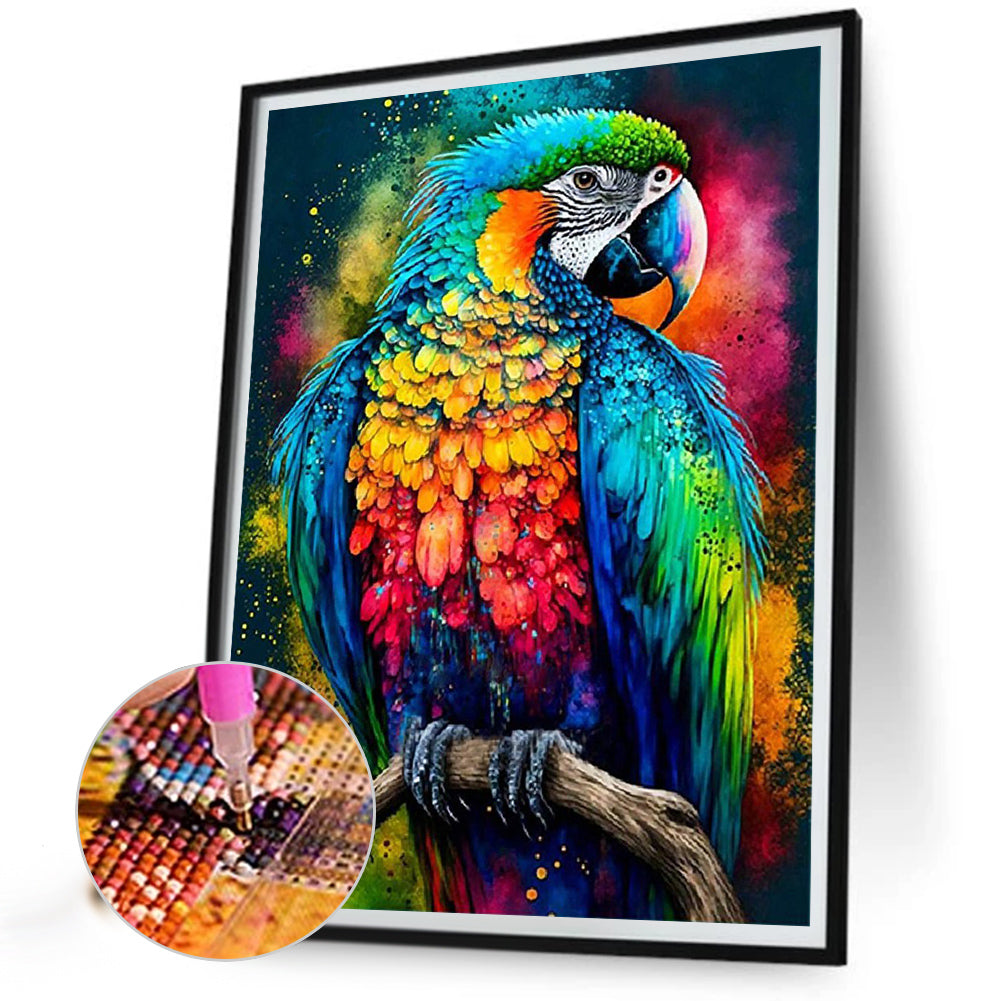 Parrot - Full Round Drill Diamond Painting 50*65CM
