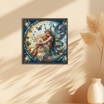 Glass Painting Fairy - Full Round Drill Diamond Painting 30*30CM