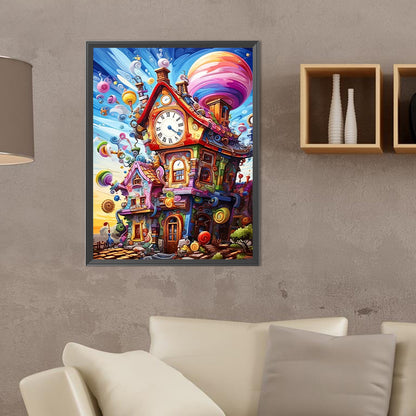 Magic Colorful House - Full Round Drill Diamond Painting 30*40CM