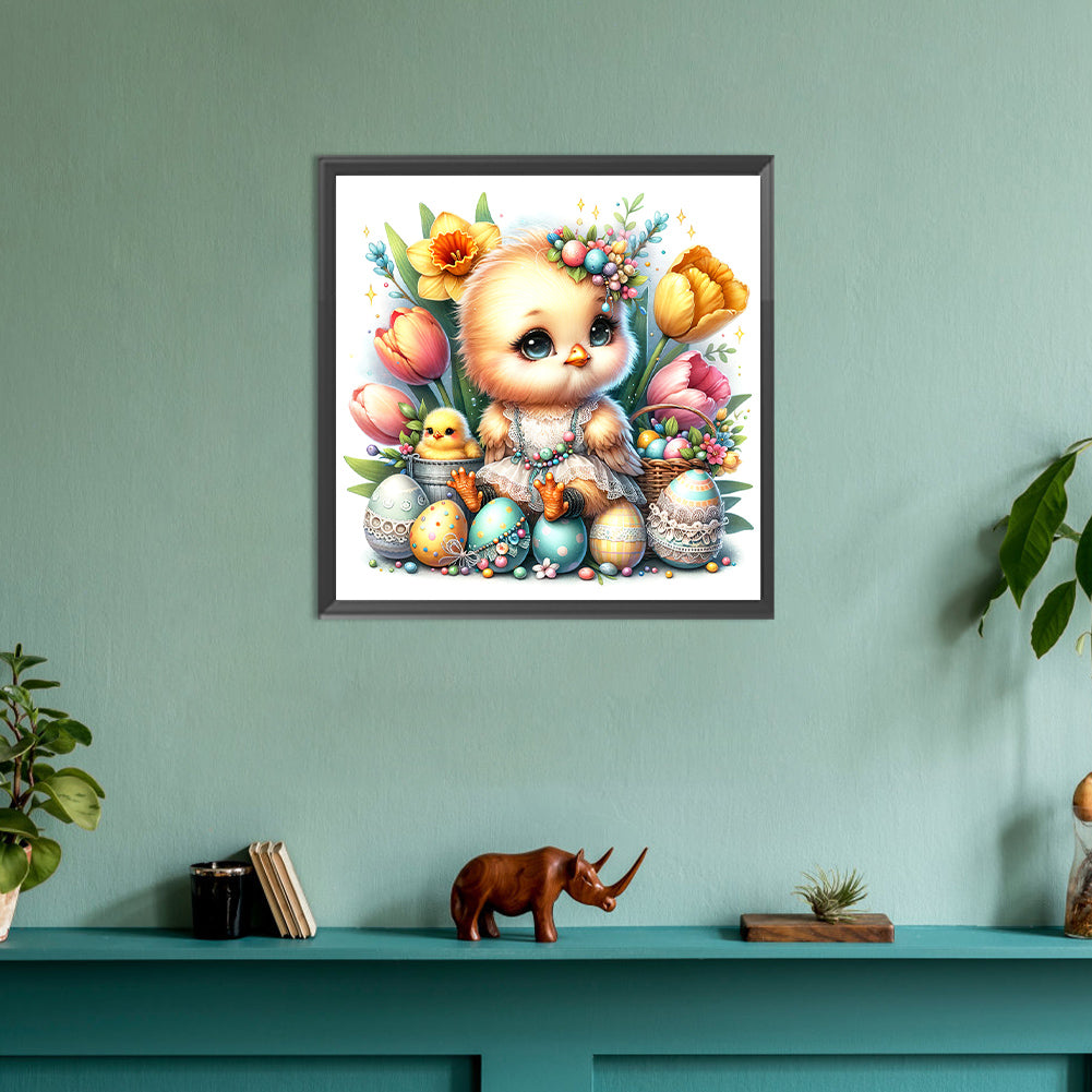 Chick In Skirt - Full Round Drill Diamond Painting 30*30CM