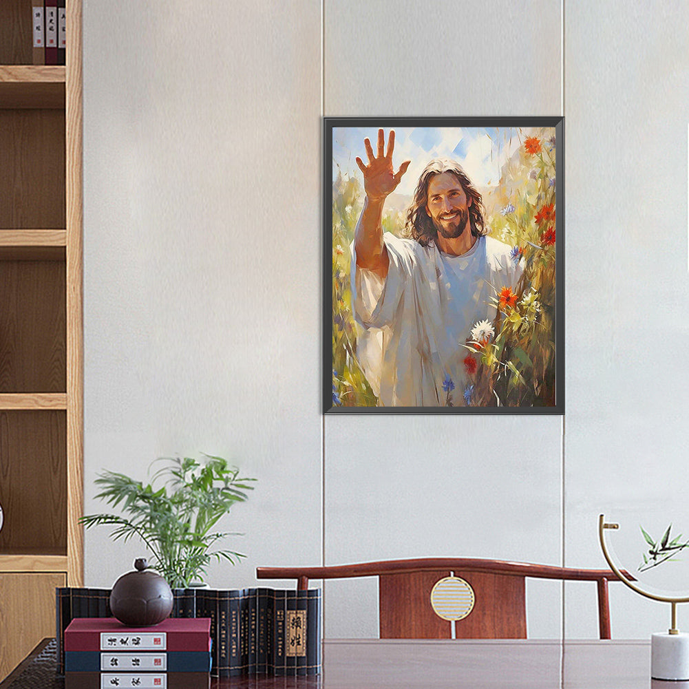 Jesus - Full Round Drill Diamond Painting 40*50CM