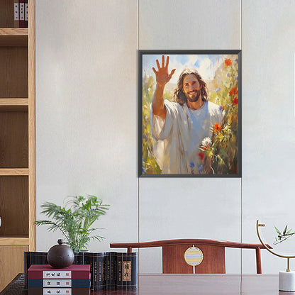Jesus - Full Round Drill Diamond Painting 40*50CM