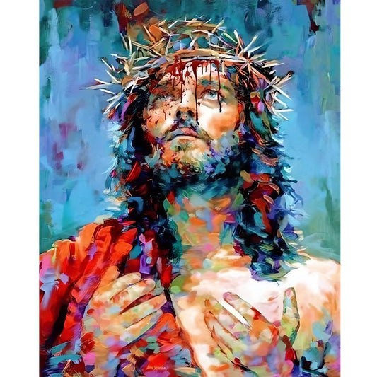 Jesus - Full Round Drill Diamond Painting 40*50CM
