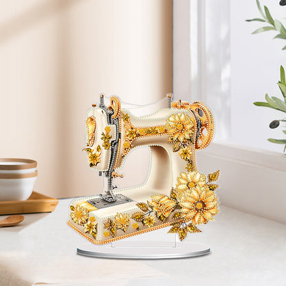 Double Sided Special Shaped Flower Sewing Machine Diamond Painting Desktop Decor