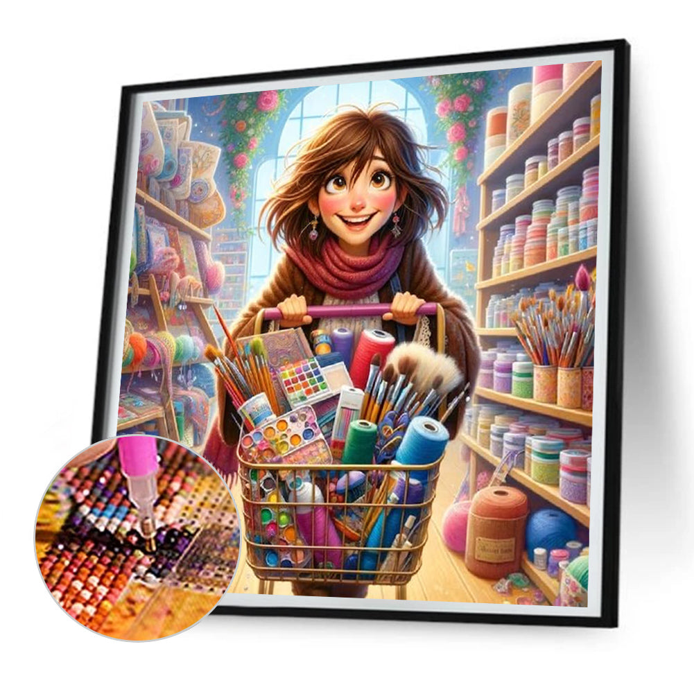 Handmade Girl - Full Round Drill Diamond Painting 30*30CM