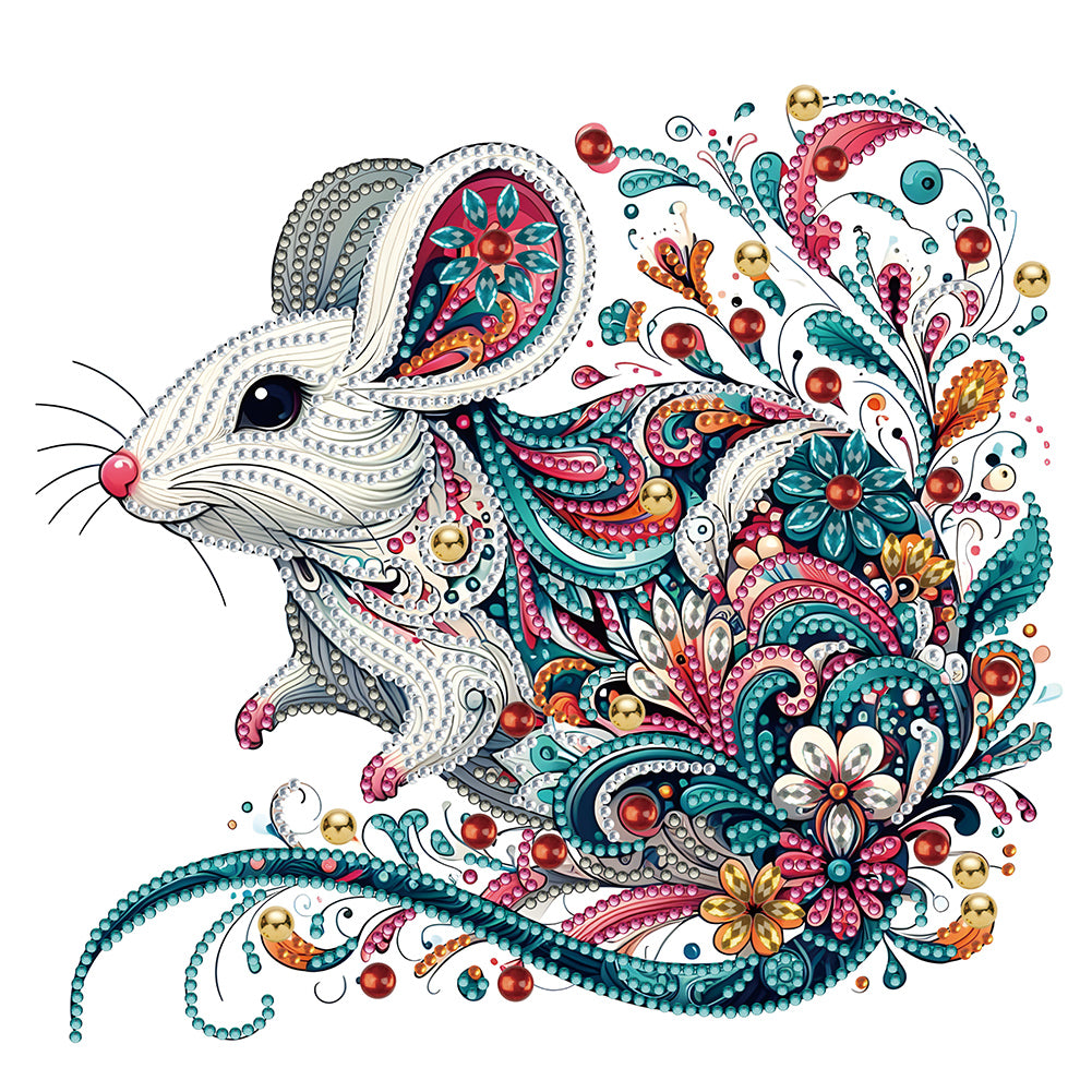 Exquisite Mouse - Special Shaped Drill Diamond Painting 30*30CM