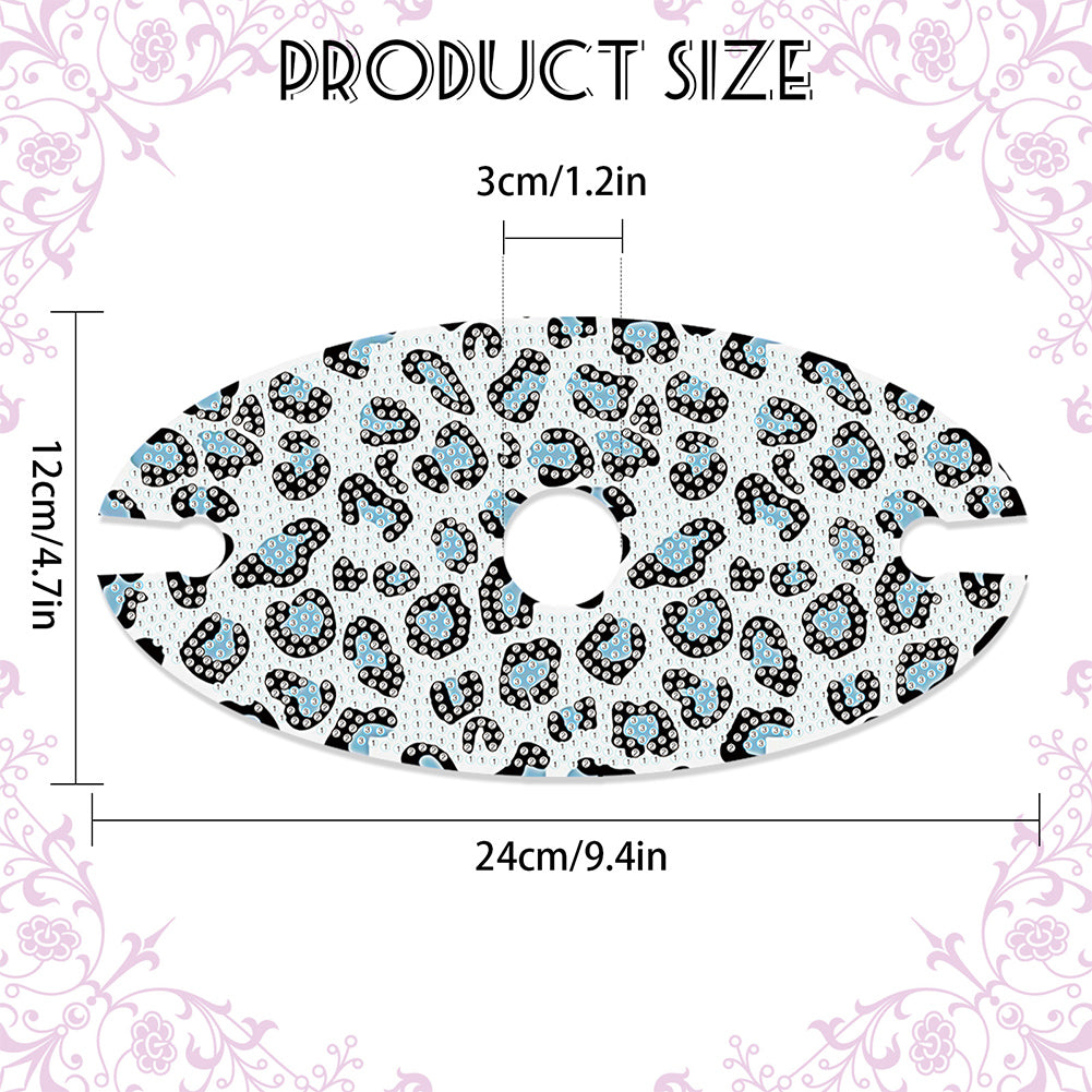 Acrylic Special Shaped Leopard Art Diamond Art Wine Glass Organizer for Bar