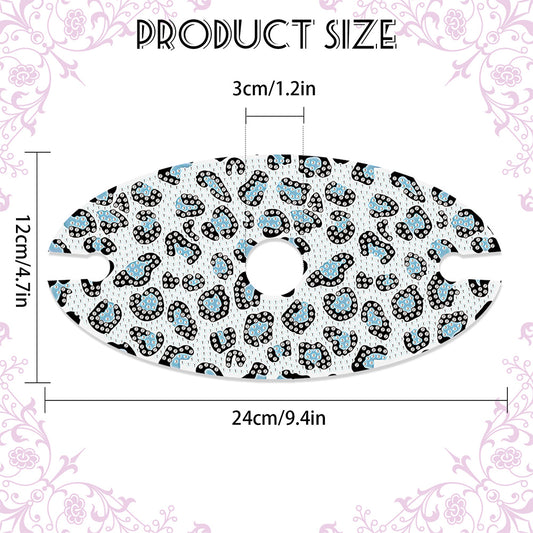 Acrylic Special Shaped Leopard Art Diamond Art Wine Glass Organizer for Bar