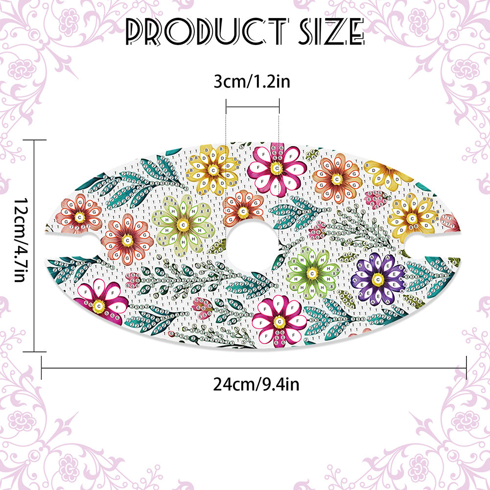 Acrylic Special Shaped Flower Art Diamond Art Wine Glass Organizer for Bar Decor