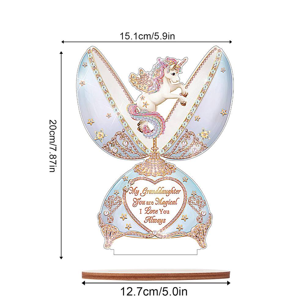 Special Shaped Broken Egg Horse Diamond Painting Desktop Decoration for Office