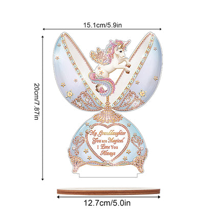 Special Shaped Broken Egg Horse Diamond Painting Desktop Decoration for Office