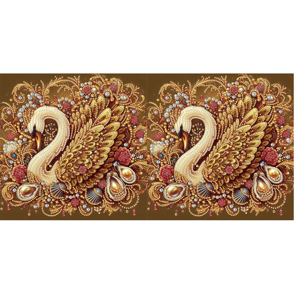 Swan - Special Shaped Drill Diamond Painting 30*30CM
