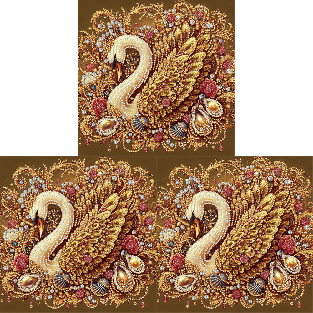Swan - Special Shaped Drill Diamond Painting 30*30CM