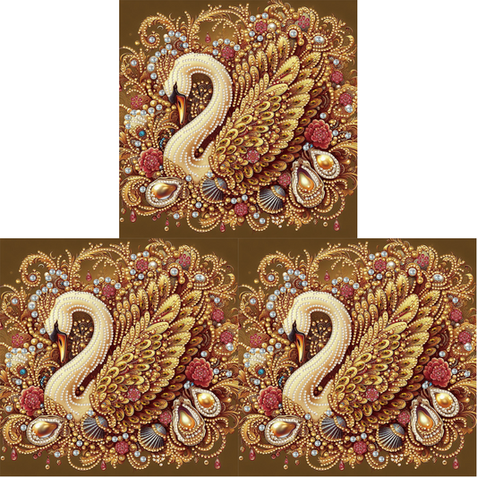 Swan - Special Shaped Drill Diamond Painting 30*30CM