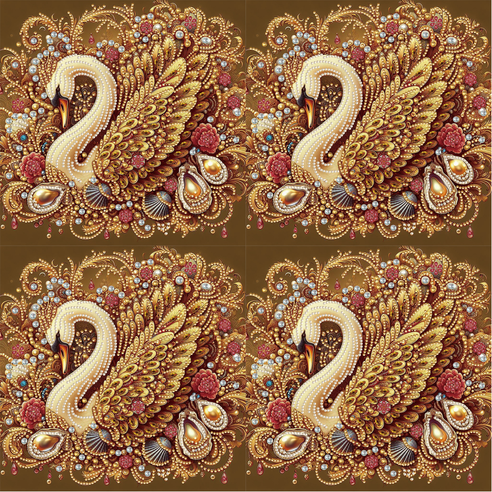 Swan - Special Shaped Drill Diamond Painting 30*30CM