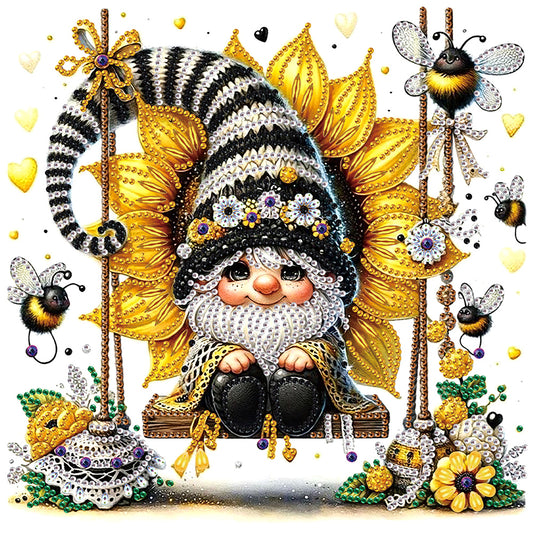 Flower Goblin - Special Shaped Drill Diamond Painting 30*30CM
