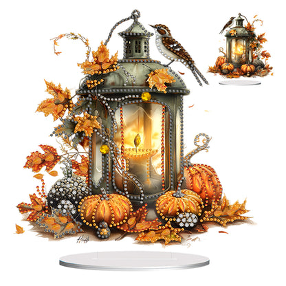 Special Shape Pumpkin Bird Oil Lamp Desktop Diamond Art Kits Bedroom Table Decor